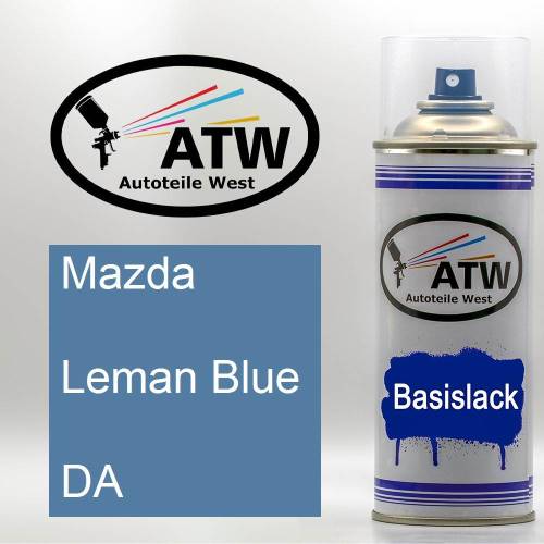 Mazda, Leman Blue, DA: 400ml Sprühdose, von ATW Autoteile West.
